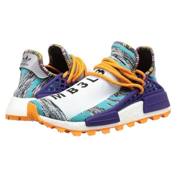 Adidas Shoes Men’s Size 11 NMD Hu Pharrell M1L3L3 Solar Pack - Picture 1 of 16